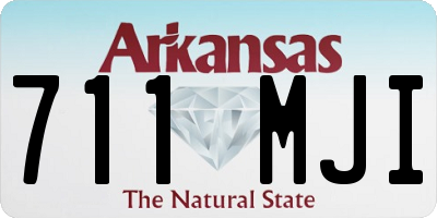 AR license plate 711MJI