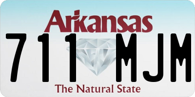 AR license plate 711MJM