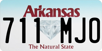 AR license plate 711MJO