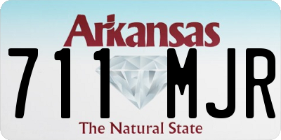 AR license plate 711MJR