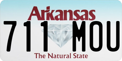 AR license plate 711MOU