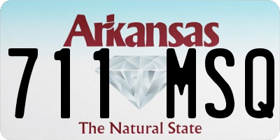 AR license plate 711MSQ