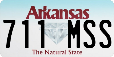 AR license plate 711MSS
