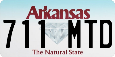 AR license plate 711MTD