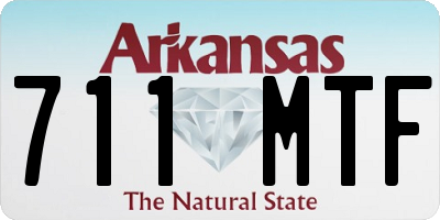 AR license plate 711MTF