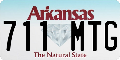 AR license plate 711MTG