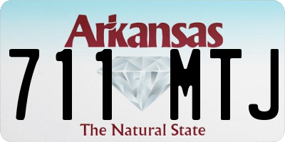 AR license plate 711MTJ