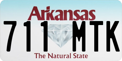 AR license plate 711MTK