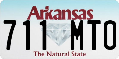 AR license plate 711MTO