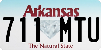 AR license plate 711MTU