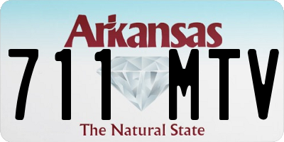 AR license plate 711MTV