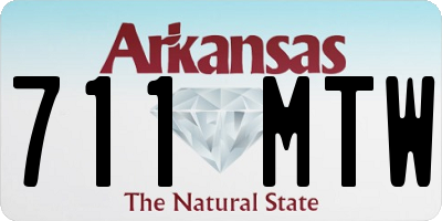 AR license plate 711MTW