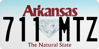 AR license plate 711MTZ