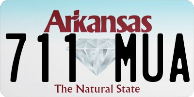 AR license plate 711MUA