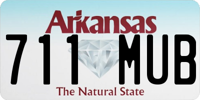 AR license plate 711MUB