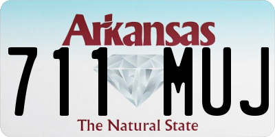 AR license plate 711MUJ