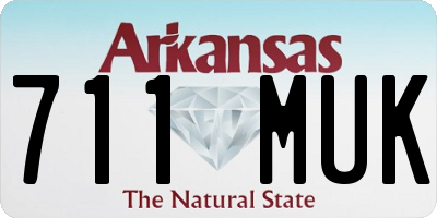 AR license plate 711MUK