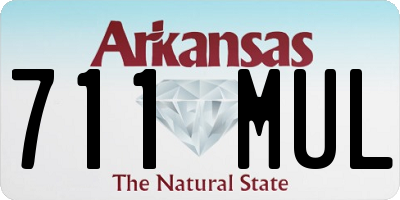 AR license plate 711MUL
