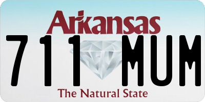 AR license plate 711MUM