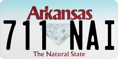 AR license plate 711NAI