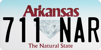 AR license plate 711NAR