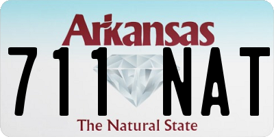 AR license plate 711NAT