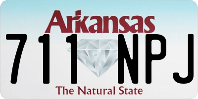 AR license plate 711NPJ