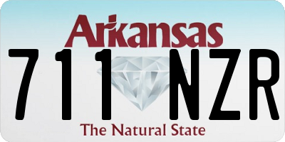 AR license plate 711NZR