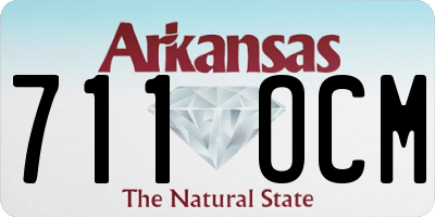AR license plate 711OCM