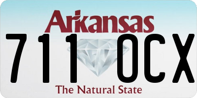 AR license plate 711OCX