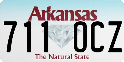 AR license plate 711OCZ