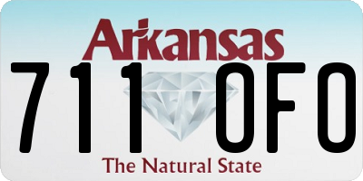 AR license plate 711OFO