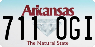 AR license plate 711OGI