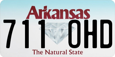 AR license plate 711OHD