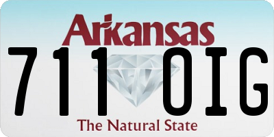 AR license plate 711OIG