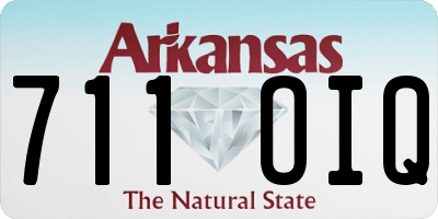 AR license plate 711OIQ