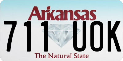 AR license plate 711UOK