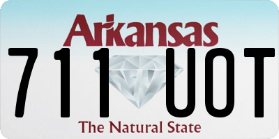 AR license plate 711UOT