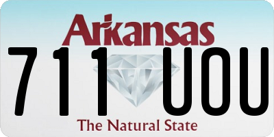 AR license plate 711UOU
