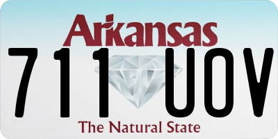 AR license plate 711UOV
