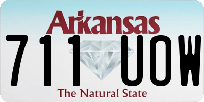 AR license plate 711UOW
