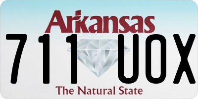 AR license plate 711UOX