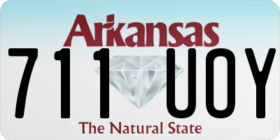 AR license plate 711UOY