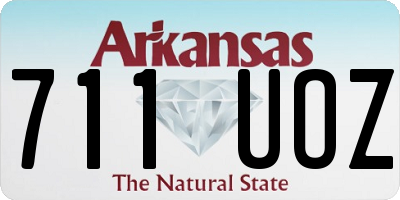 AR license plate 711UOZ