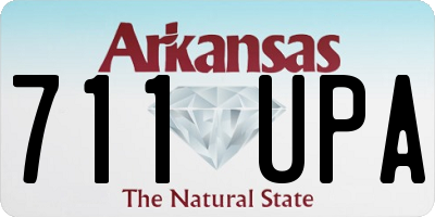 AR license plate 711UPA