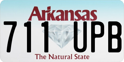 AR license plate 711UPB