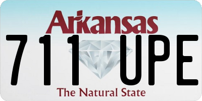 AR license plate 711UPE