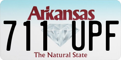 AR license plate 711UPF