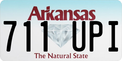 AR license plate 711UPI