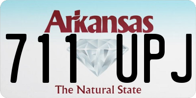 AR license plate 711UPJ